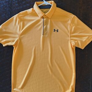 Under Armour Men's Bright Yellow Loose Polo Shirt